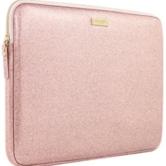 Kate Spade New York Rose Gold Glitter Sleeve for Laptop - Picture 2 of 5